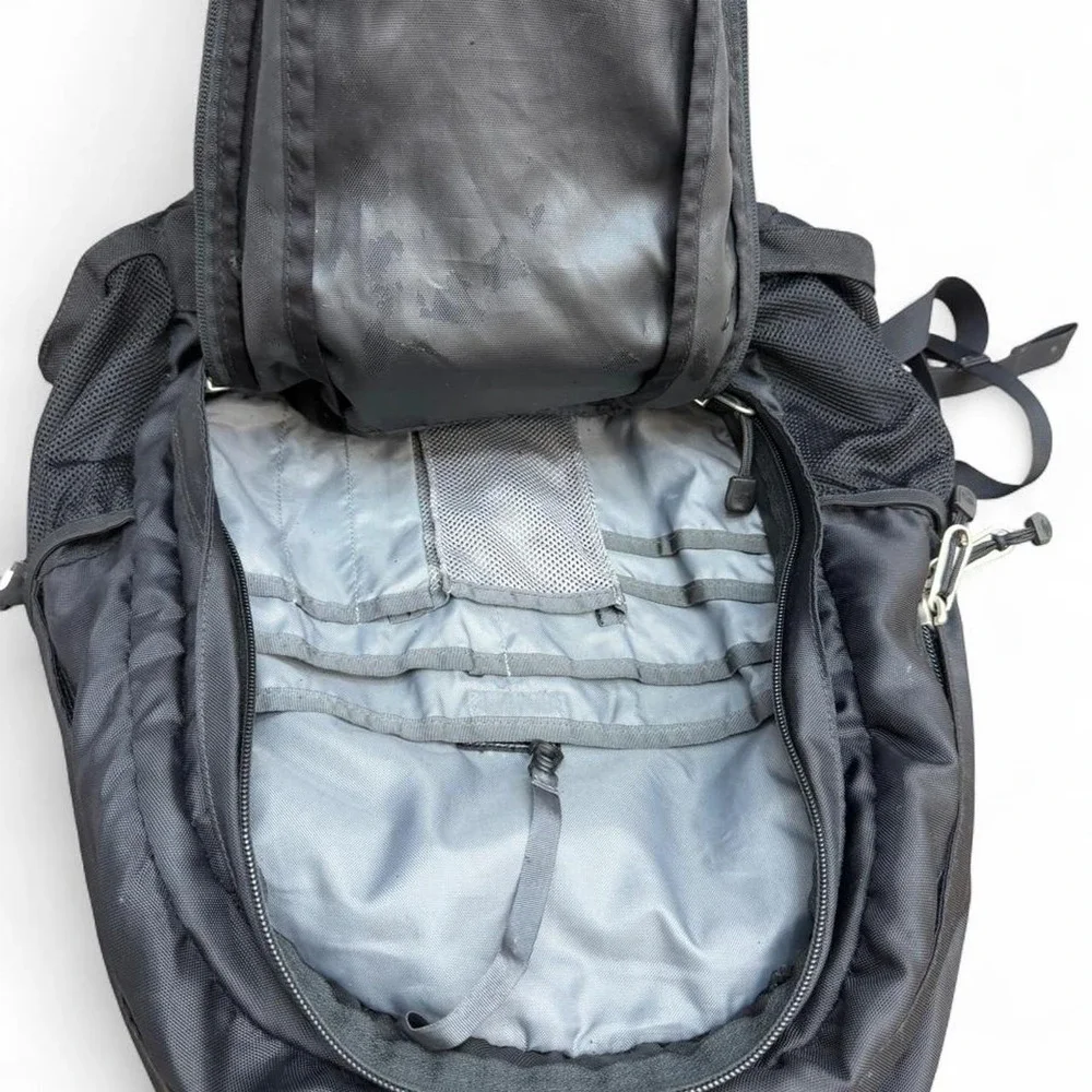 The North Face Jester Backpack Black Classic Utility Hiking Camping Hard Shell